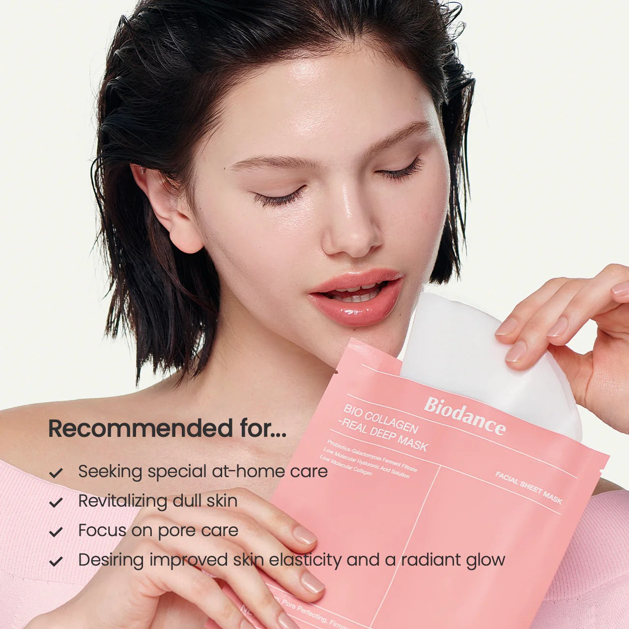 BIODANCE Bio-Collagen Real Deep Mask, Hydrating Overnight Hydrogel Mask, Pore Minimizing, Plumping, Elasticity Improvement, Korean Skin Care, Valentines Day Gifts for Her
