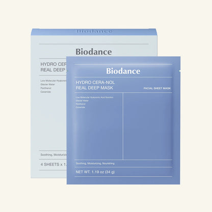 BIODANCE Hydro Cera-nol Real Deep Mask, Hydrating Overnight Hydrogel Mask, Moisturizing, Redness Reducing, Quick Soothing, Korean Skin Care, Valentines Day Gifts for Her