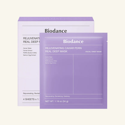 BIODANCE Rejuvenating Caviar PDRN Real Deep Mask, Overnight Hydrogel Mask, Skin Firming, Radiance, Enhancing Skin Recovery, Korean Skin Care, Valentines Day Gifts for Her